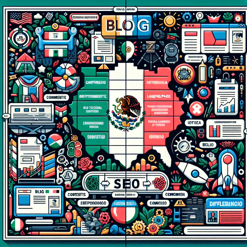 ¿Qué diferencia hay entre un blog y una landing page para SEO en México?